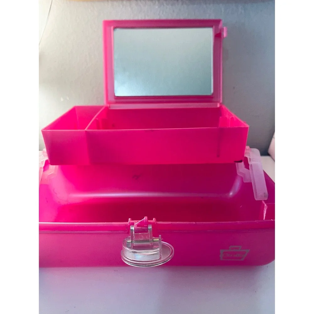 Vintage Caboodles Cosmetic Case Makeup Organizer‎ Box Pink Retro